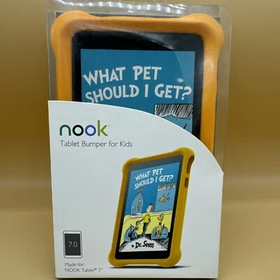 Nook MicroFoam Bumper Kids Case for 7" Nook 7 Tablet NEW in BOX - ORANGE - Image 1 of 4