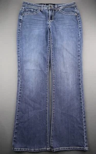 Women's 2013 Nine West Jeans Anna Bling Boot Thick Stitch Size 30/10 (Msr 32x30) - Picture 1 of 9
