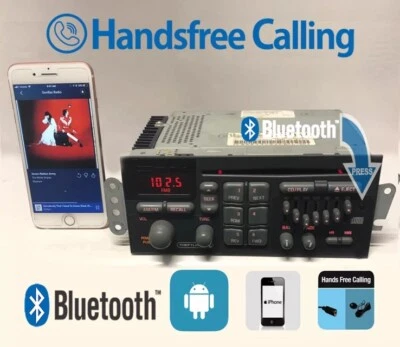 ✅95-00 RADIO OEM PONTIAC BONNEVILLE TRANS 7 BANDAS ECUALIZADOR BLUETOOTH MANOS LIBRES LLAMADAS Foto 1 de 2