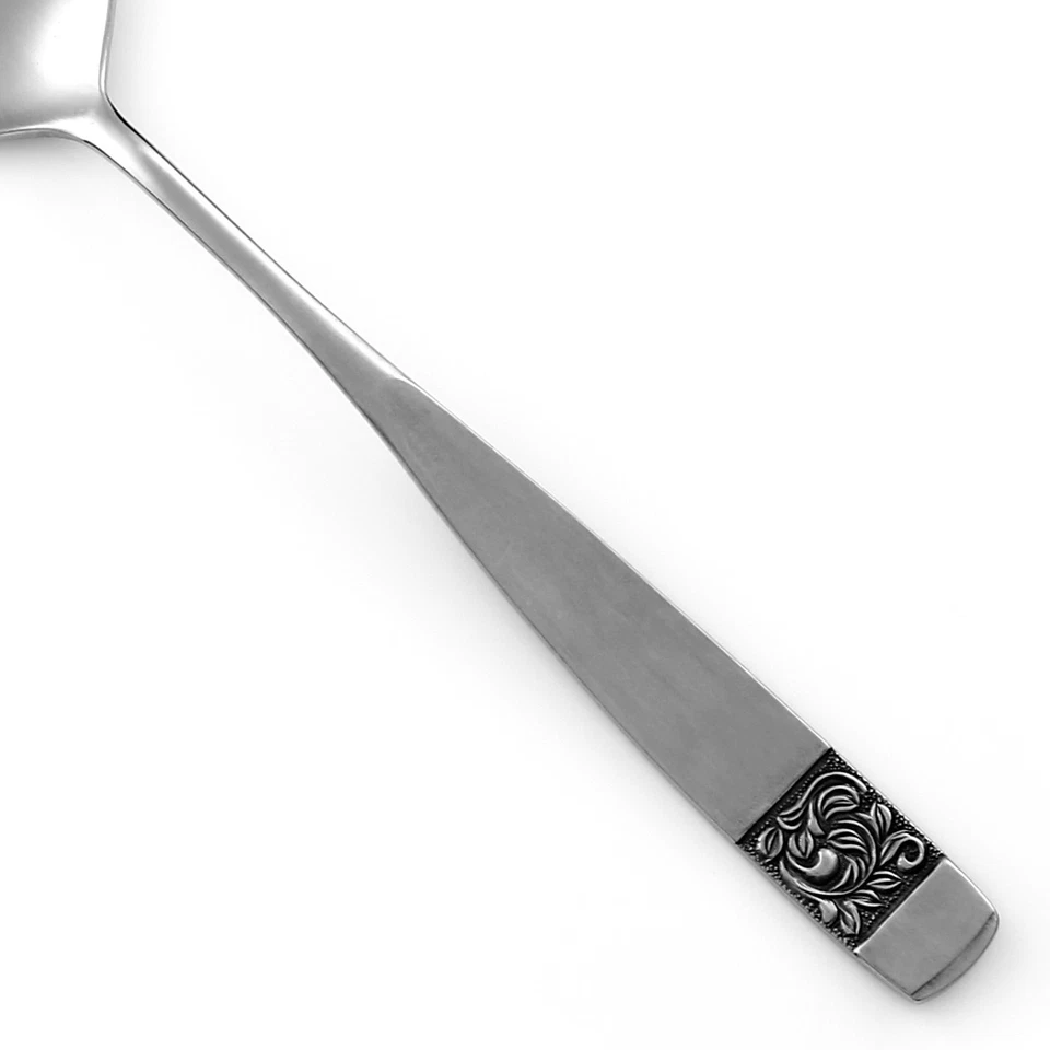 National Silver Co BLACK ROSE Stainless Satin Handle Silverware CHOICE Flatware - Image 1 of 1