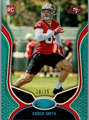 2019 Panini Certified - Rookies Mirror Teal #176 Kaden Smith /35 (RC) - Image 1 of 2
