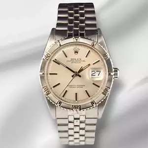 Rolex 36mm Datejust Mens Stainless Steel Watch Jubilee Band Silver Dial 1625 - Picture 1 of 10