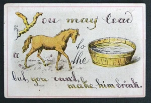 BROOKLYN BAPTIST HOME Antique REBUS Victorian Trade Card BED STUY New York - Picture 1 of 2