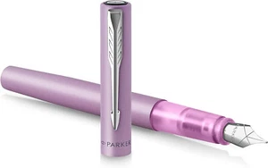 Pluma Estilográfica Parker Vector XL Plumín Fino Lila Metálico Tinta Negra - Imagen 1 de 6