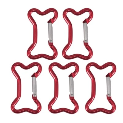 5Pcs Bone Shape Carabiner Clip Carabiner Keychains for Handbag Hardware - Image 1 of 4