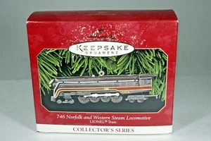 Hallmark QX6377 Norfolk & Western 746 Steam Locomotive Ornament - NOS - Imagen 1 de 5