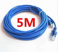 Hot 15FT pie 5M RJ45 CAT5 5e CAT5e Cable de conexión a red Ethernet Cable FES