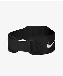 NEW Nike Structured Weight Lifting Training Belt 3.0 Size MEDIUM M Black White