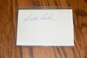 BILLY PARKER, CALIFORNIA ANGELS signed Cut Autograph - Picture 1 of 1