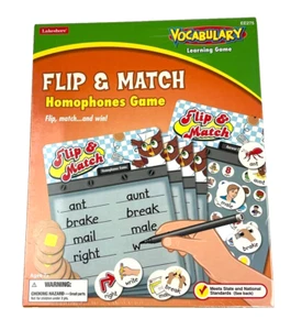 Lakeshore Vokabellernspiel Flip & Match Homophone Home Schooling Neu - Bild 1 von 3