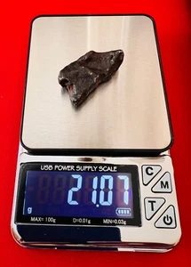 Canyon Diablo Meteorite 21.07 Grams Iron Meteorite Arizona Authentic - Picture 1 of 2