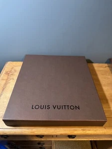 Authentic Vintage Large Louis Vuitton Box Empty With Inserts Brown 43cm X 47cm - Picture 1 of 4
