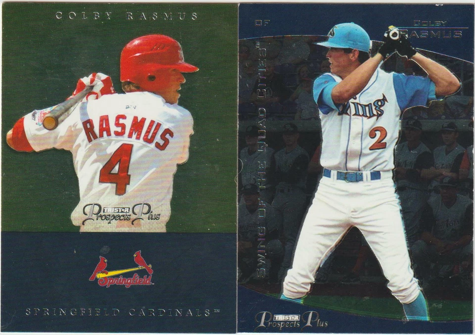 (2) card TriStar Colby Rasmus minor league rookie lot, Totonto Blue Jays - Image 1 of 1