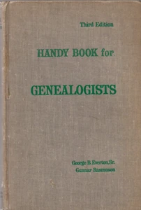 The Handy Book For Genealogists by George B. Everton Sr & Rasmuson Maps 1957 - Bild 1 von 11