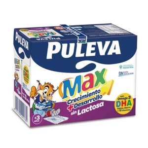 Puleva MAX Leche de Crecimiento y Desarrollo Sin Lactosa, 6 x 1L desde 3 años - Imagen 1 de 2