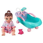Soft Baby Doll and Motorized Bathtub Set, 3 Pieces