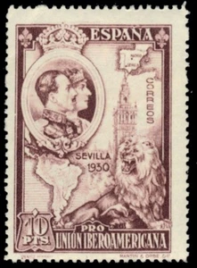 SPAIN 447 - Spanish-American Union Exhibition "Seville Cathedral" (pa10990) - Picture 1 of 1