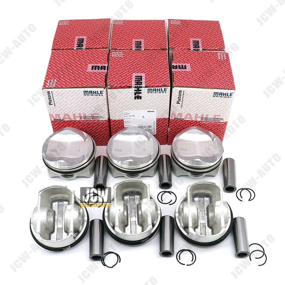 Juego de 6 pistones y anillos MAHLE Φ84,76mm para AUDI S4 S5 A6 A7 A8 Q7 3,0 TFSI Foto 1 de 4