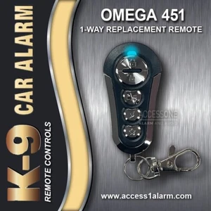 NUEVO K-9 Omega 451 5 botones 1 vía control remoto VGA451 para K9 y Excalibur - Imagen 1 de 3