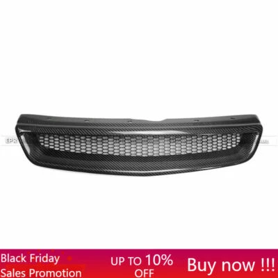 New Front Grill Bumper Mesh Grille For Honda Civic EK 99-00 Typ-R Carbon Fiber - Image 1 of 4