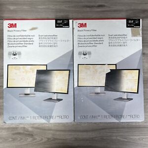 3M™ Privacy Filter for 23 Widescreen Monitor 16:9 PF230W9B Lot of 2 READ