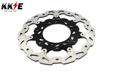 KKE 320MM Oversize Disc Rotor For YAMAHA YZ250F WR250F YZ450F WR450F Black - Image 1 of 4
