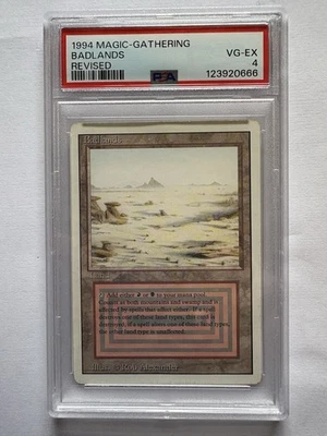 Magic: The Gathering 1994 Badlands Revised PSA 4 Card - Image 1 of 2
