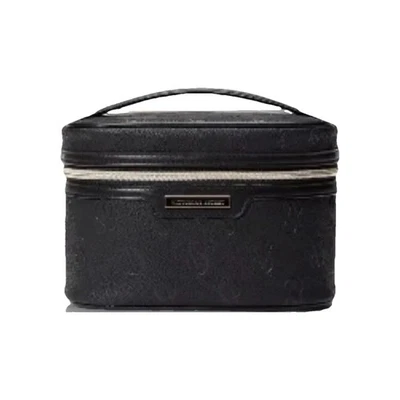 Estuche de firma de cosméticos negro con asa superior Victoria’s Secret Foto 1 de 4