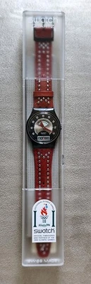 SWATCH GB 418 RED FLAME  ATLANTA 1996 GIOCHI OLIMPICI - NUOVO - Immagine 1 di 4