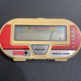 Vintage 1984 Nintendo Micro Vs System Boxing Handheld Game, BX-301, Tested Works