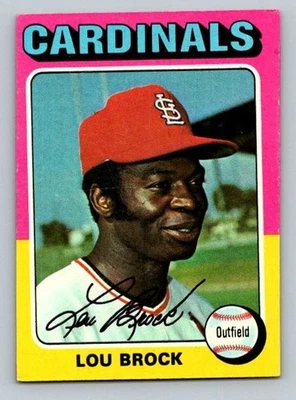 1975 Topps - Lou Brock #540 SET_BREAK почти как новый - Изображение 1 из 2