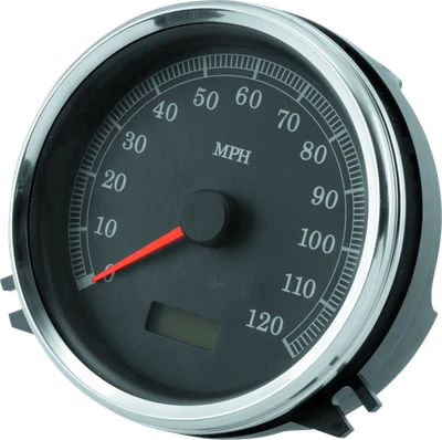 Bikers Choice 99-03 Softail Replacement Speedometer 5 Inch Electronic Black Face - Image 1 of 4