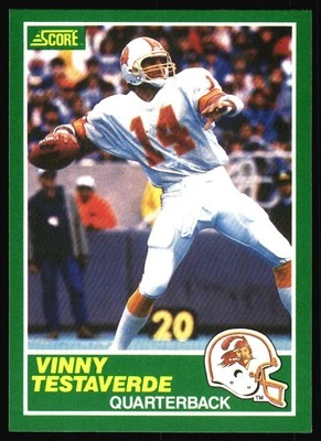 1989 Score Vinny Testaverde #224 Tampa Bay Buccaneers - Image 1 of 2