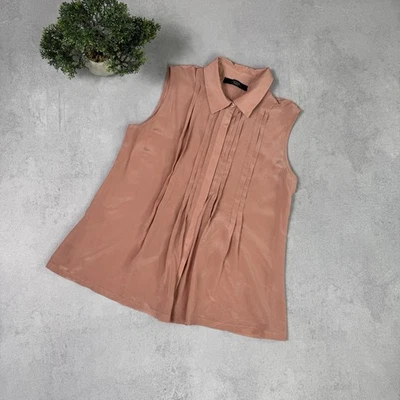 Weekend Max Mara Silk Blouse Pink Women Sleeveless - Image 1 of 4