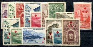 MONACO 1940 205-219 ** MNH FLAWLESS RED CROSS 250€(I1485 - Picture 1 of 2