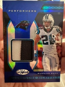 !🔥 CHRISTIAN McCAFFREY 🔥 Panini Certified PLAYER WORN Jersey #' 31 / 50 - Picture 1 of 2