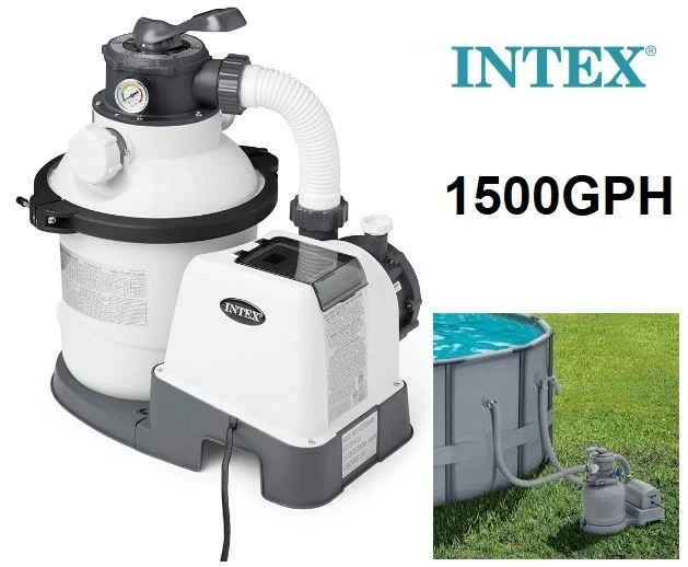 INTEX SX1500 Krystal Clear Sand Filter Pump - 1500 GPH - SF90110-2 - Image 1 of 4