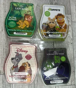 Lot 4 Scentsy Bar Wax DISNEY Lion King, Nightmare before Xmas Muppets Lady Tramp - Picture 1 of 6