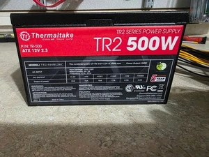 Thermaltake TR2 500W Power Supply with 80+% Efficiency and 120mm Cooling Fan - Picture 1 of 4