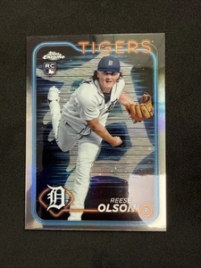 2024 Topps cromo - Reese Olson #40 tablero de luz logotipo refractor (RC) SSP - Imagen 1 de 6