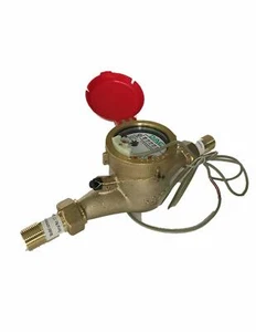 DAE MJ-75R LeadFree HotWater Meter, 3/4" NPT Couplings, PulseOutput, Gallon - Picture 1 of 7