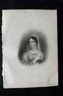 Finden & Lord Byron 1833 Portrait Print. Lady Noel Byron