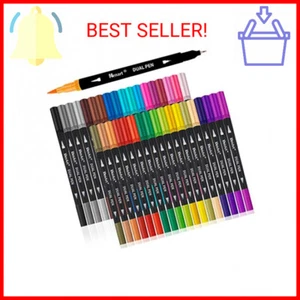 Dual Markers Brush Pens, 36 Fine Point Art Marker, Double Tip Colored Pen for Ad - Picture 1 of 2