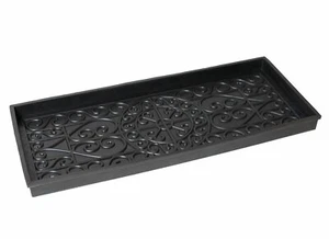 BirdRock Home Rubber Boot Tray  34 inch Decorative Boot -Waterproof Dog Bowl - Picture 1 of 11