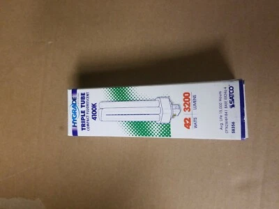 Satco Triple Tube Compact Fluorescent 4100k S8356 42W 4-Pin Cool White - Image 1 of 2