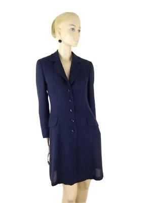 ALBERTA FERRETTI 黑色亚麻单排扣外套 M 码 — 第 1/4 张图片