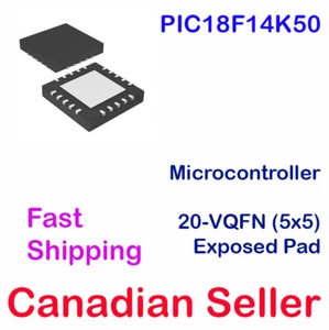PIC18F14K50 8-Bit 48MHz IC PIC USB Flash MCU Microcontroller 20-VQFN Microchip - Picture 1 of 1