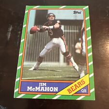 1986 Topps Football Jim McMahon #10 Chicago Bears Off Condition Low GradeCreased