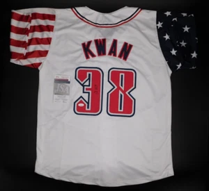 Steven Kwan Signed Autographed Cleveland Guardians American Flag Jersey JSA COA - Picture 1 of 3