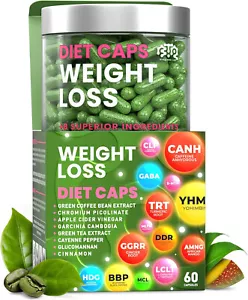 Weight Loss Diet Capsules, Natural Appetite Suppressant Fat Burner Women and Men - Picture 1 of 7